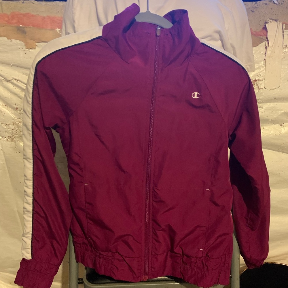 Champion Burgundy and Black Jacket